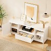 Fluted TV Stand for 65 Inch TV, Entertainment Center with Storage Drawer and Open Shelf, Modern TV Media Console Cabinet Furniture for Living Room - 4 of 4