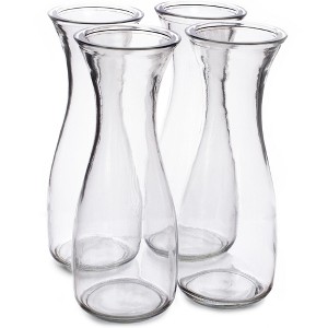 Slickblue Glass Carafe Set, Narrow Neck Pitchers, Dishwasher Safe Drinkware, For Parties, Clear, Size Options - 1 of 3