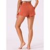 cheibear Women's Comfy Ultra-Soft Stretch Adjustable Drawstring Pajama Shorts with Pockets - 4 of 4