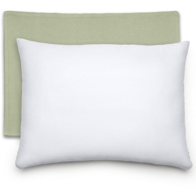 Toddler Pillow with Cotton Pillowcase, 13"x18", Kids Pillow for Sleeping by Comfy Cubs - 1 Pack
