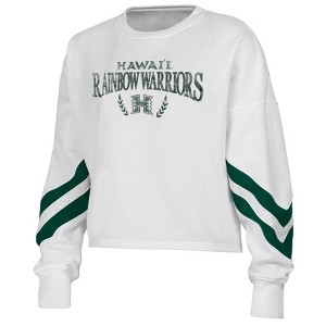 NCAA Hawaii Rainbow Warriors Women's Crew Neck Fleece Sweatshirt - 1 of 3