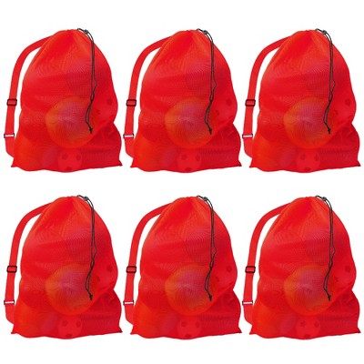 GSE 30"x40" Extra Large Mesh Sports Ball Equipment Drawstring Bag with Adjustable Shoulder Strap for Soccer, Basketball, Volleyball, Gym