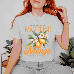 Simply Sage Market Farm Fresh Mango Garment Dyed Tee - 1 of 4