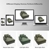42" Corduroy Chaise Lounge Chair with Storage Armrest and Ottoman - 4 of 4