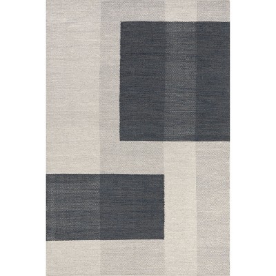 Nuloom Blue Jay Colorblocked Wool Area Rug