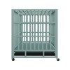 XBRIGH 48-Inch Blue\Orange\Green\Black Heavy Duty Dog Crate with Wheels, Sturdy Door Lock, Double Doors and Removable Tray Design - 4 of 4