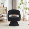 Swivel Accent Chair Armchair, Round Barrel Chair in Fabric for Living Room Bedroom - 2 of 4