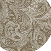 Chocolate Beige And Ivory Paisley Washable Indoor Outdoor Area Rug - 4 of 4