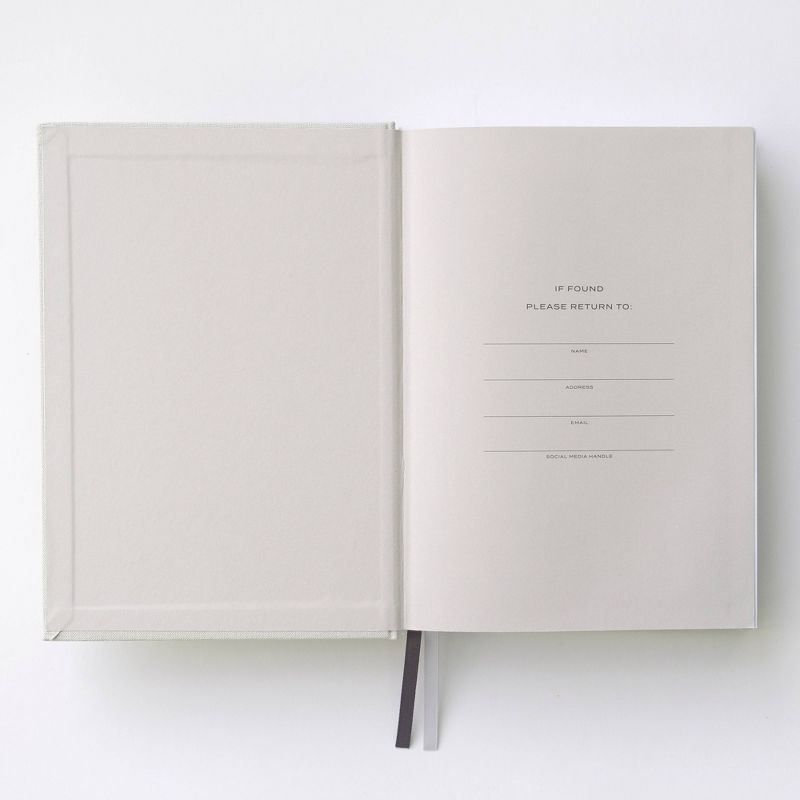 Wit &#38; Delight 2024-25 Weekly/Monthly Academic Planner 8.75&#34;x6.25&#34; Linen Book Bound Cream, 3 of 11