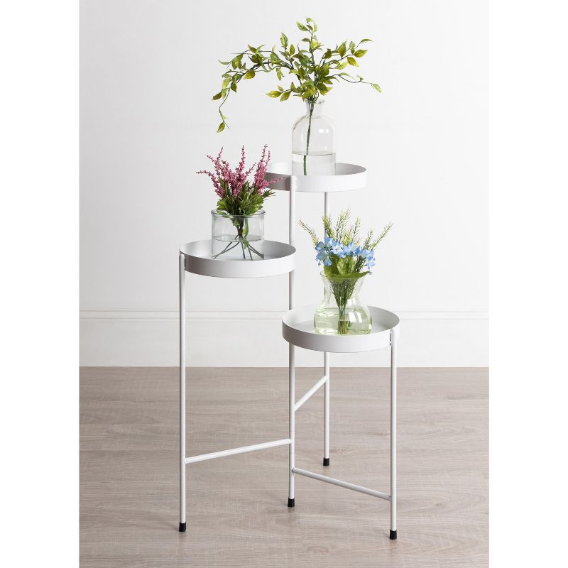 Kate and Laurel - Finn Metal Tri-Level Plant Stand, 6 of 7
