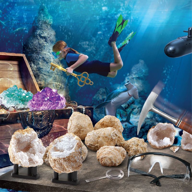 Discovery #Mindblwon Mystery Crystals 14pc Crack-Open Geode Kit, 3 of 10