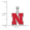 Black Bow Jewelry Sterling Silver Nebraska Cornhuskers NCAA Small Pendant - 2 of 3