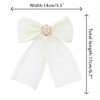 INSPIRE CHIC Women's Mesh Elegant Solid Color Beads Rhinestone Bow Tie - 2 of 4