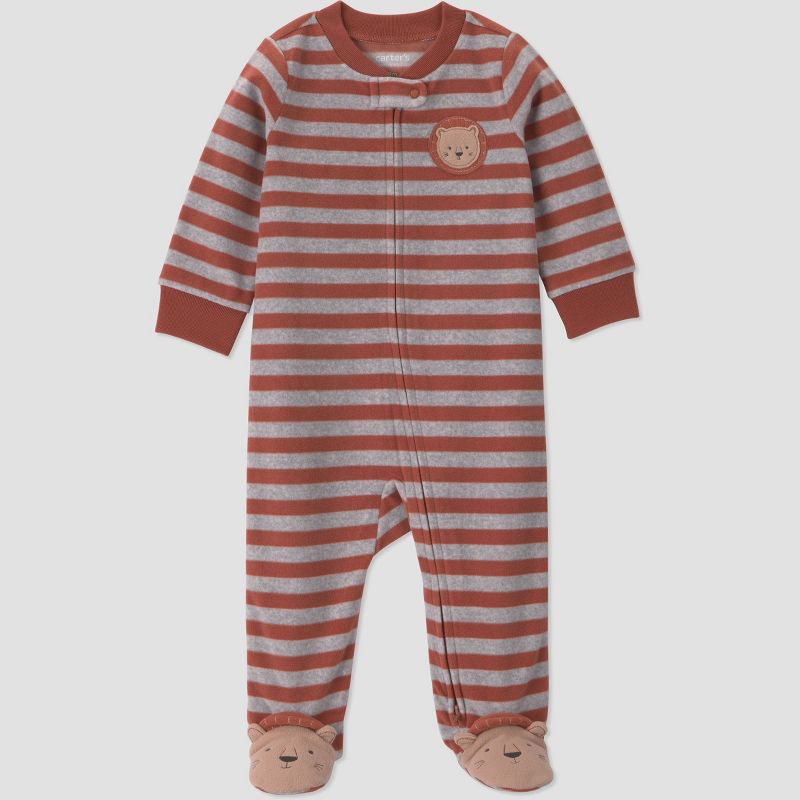 Carter's Just One You® Baby Boys' Striped Lion Sleep N' Play - Brown Newborn
