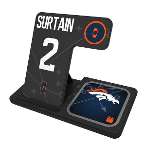 NFL Denver Broncos Players Game Tactic 15-Watt 3 in 1 Charging Station - 1 of 4
