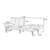 NicBex 101 Inch L-Shaped Sectional Sofa with Adjustable Sofa Chaise for Living Room,Apartment,Office - image 4 of 4