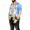 HAPPY BAY Men's Hawaiian Shirts Short Sleeve Button Down Shirt Mens Party Shirts Casual Vacation Summer Tropical Island Shirts Funny - 2 of 4
