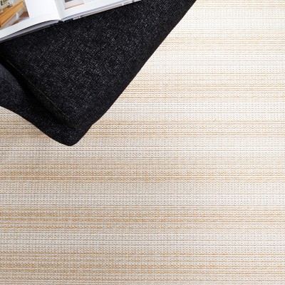 Augustine Ivory/Gold Nomadic Square Area Rug - 76" Synthetic