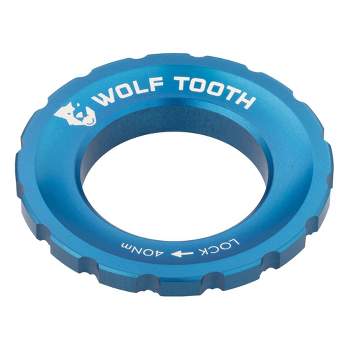 Wolf Tooth CenterLock Lockring - Blue Durable Anodized Finish, Washer Included