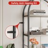 Arched 5-Tier Bookshelf, Tall Bookcase for Books, CDs, and Decor, Home Office or Bedroom/Living Room Display Shelf - 3 of 4