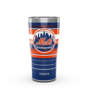 MLB New York Mets 20oz Hype Stripes Stainless Steel Tumbler - 1 of 4