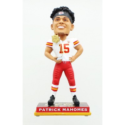 Forever Collectibles Kansas City Chiefs Patrick Mahomes #15 2018 OPOY Award NFL Resin Bobblehead