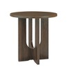 NicBex 23.6"/35.8" Modern Round Coffee Table,Minimalist End Table,Solid Wood Look MDF Side Table,Simple Center Table for Living Room,Office - 2 of 4