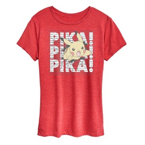 Women's - Pokémon - Pastel Pikachu Wall Break Short Sleeve Graphic T-Shirt - 1 of 4