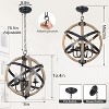 Vynxaria Farmhouse Chandelier Light Fixtures 4-Light Dining Room Light Fixtures Height - 4 of 4