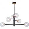 Artcraft Lighting Aurelia 6 - Light Chandelier in  Matte Black/Brass - 2 of 4