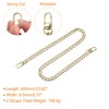 Unique Bargains Shoulder Bag Handbag DIY Iron Flat Purse Chain Strap with Buckles 2 Pcs - 2 of 3