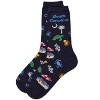 Memoi Women's South Carolina Rayon From Bamboo Crew Socks Navy 9-11 - 3 of 3