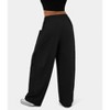 Women Comfy Baggy Pants Drawstring Waist Wide Leg Sweatpants with Pockets - 3 of 4