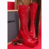 Snowflakes High Platform Calf Boots Women - 3 of 4