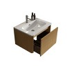 NicBex Floating Bathroom Vanity with Sink,Bathroom Sink Vanity with Drawer,24/30/36 inch Bathroom Sink Cabinet for Bathroom,Walnut/Oak/Black - 2 of 4