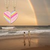 Best Friend Necklaces for 2 – Matching Heart & Rainbow Set (Teen Girls Gift for Birthday/Christmas) - 3 of 4