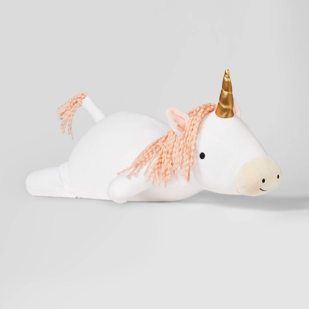 Unicorn Weighted Plush Throw Pillow - Pillowfort