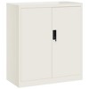 vidaXL File Cabinet White 31.1 in.x15.7 in.x35.4 in. Steel - 2 of 4
