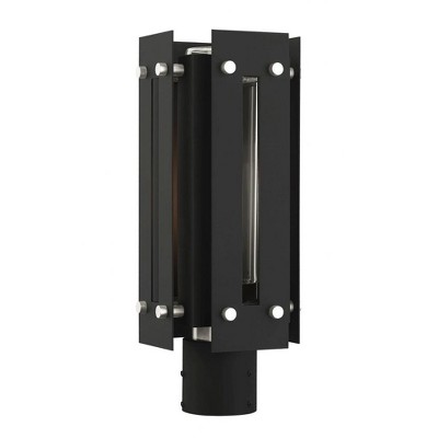 Livex Lighting Utrecht 1 - Light Post Light in  Black/Brushed Nickel