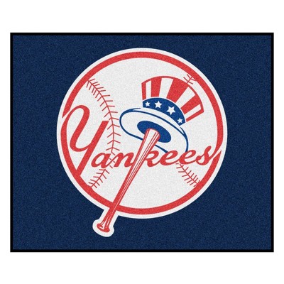 MLB New York Yankees 5'x6' Bat and Cap Logo Rug