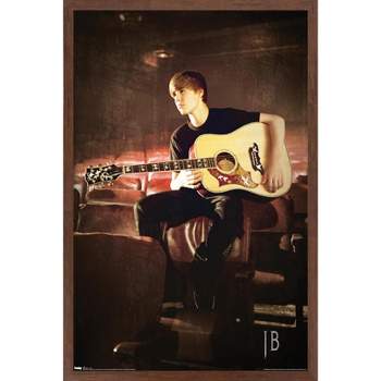 Trends International Justin Bieber - Guitar Framed Wall Poster Prints