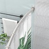 Curved Shower Curtain Rod 43" to 72" Adjustable, Aluminum Rustproof Expandable Round Shower Curtain Rod - 2 of 4