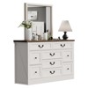 9 Drawer Dresser for Bedroom, 55" Wood Rustic Chest of Drawers, TV Stand Dresser Storage Cabinet, Storage Organizer for Living Room - 3 of 4
