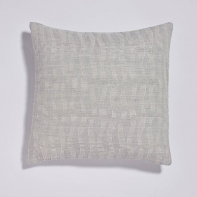 20"x20" Bethni Yarn Wave Throw Pillow Gray - Sure Fit