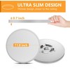 6Pack Ultra Slim LED Flush Mount Ceiling Light Fixture, 5 Color Temperatures 2880LM, IP44 Waterproof for Kitchen, Bedroom,Hallway(White) - 4 of 4