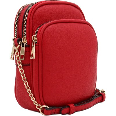 Paaaawaters FashionPuzzle Multi Pocket PU Leather Casual Medium Crossbody Bag with Adjustable Strap