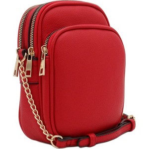 Paaaawaters FashionPuzzle Multi Pocket PU Leather Casual Medium Crossbody Bag with Adjustable Strap - 1 of 4