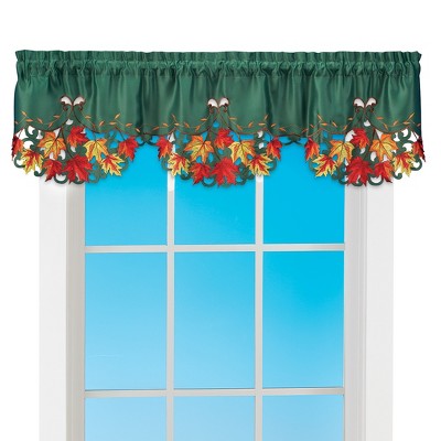 Collections Etc Lovely Embroidered Maple Leaf Window Valance Target   GUEST 38ae696a E3be 4f06 Bb12 386b739d7deb