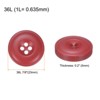 Unique Bargains Resin DIY Craft Flat 4-Hole Sewing Buttons 10 Pcs - 2 of 4