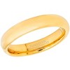 Jewelry Avalanche Womens 4mm Dome Tungsten Carbide Wedding Band - Comfort Fit Polished Gold IP - 2 of 2